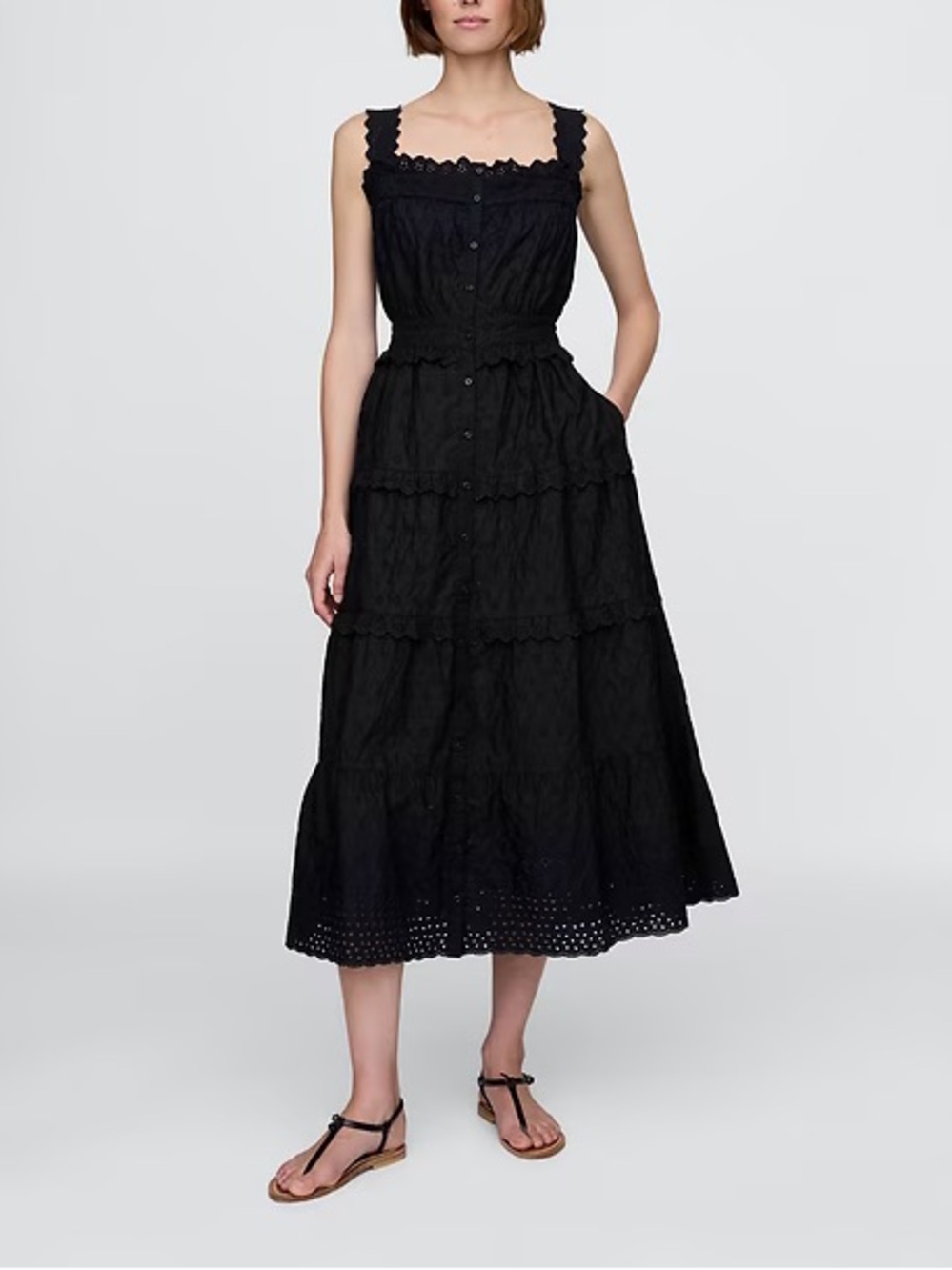 Gap x DOÊN Eyelet Midi Dress